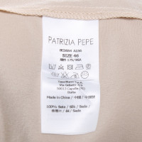 Patrizia Pepe Zijden blouse in crème