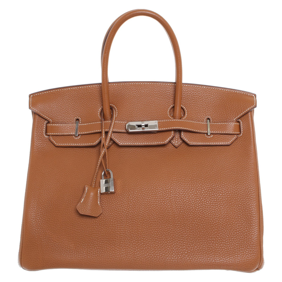 Hermès Birkin Bag Leer in Bruin