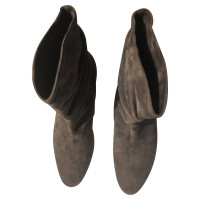 Manolo Blahnik Gray suede ankle boots