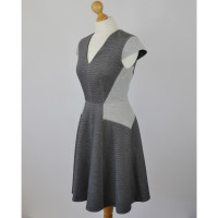 Rebecca Taylor Grey Colourblock Jersey Dress
