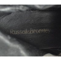 Russell & Bromley Brown Nubuck Biker Boots