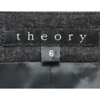 Theory Grey Flannel Cashmere Wool Jacket
