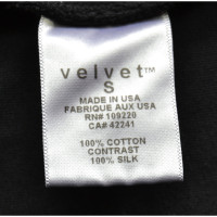 Velvet Robe en soie drapée noire