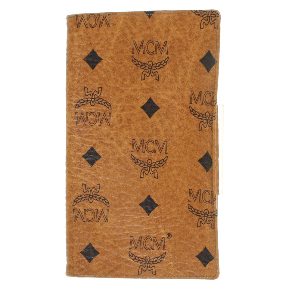 Mcm Passport cover with Visetos pattern