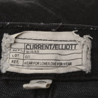 Current Elliott Jupe en jean en noir