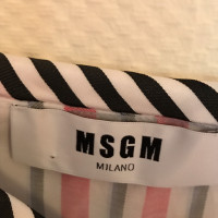 Msgm Strap dress with striped pattern