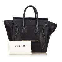 Céline Phantom Luggage aus Leder in Schwarz