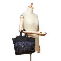 Prada Nylon scozzese reversibile Tote Bag