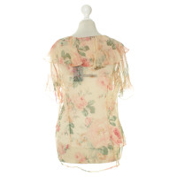 Ralph Lauren Zijden blouse met een bloemmotief