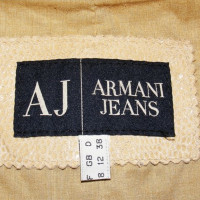 Armani Jeans Giacca con cerniera in pelle