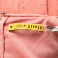 Alice + Olivia Kleid aus Seide in Rosa / Pink