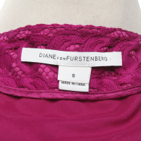 Diane Von Furstenberg Kleid in Fuchsia