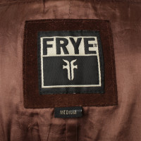 Frye Suede leather coat in Brown