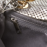 Chanel Flap Bag en gris métallisé