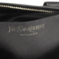 Yves Saint Laurent Schultertasche mit Ponyfell-Besatz