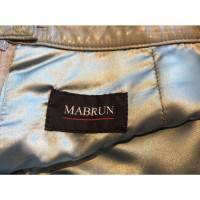 Mabrun Gonna in pelle azzurra