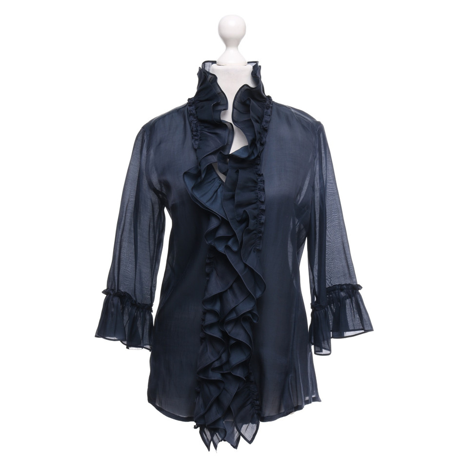 Ermanno Scervino Blouse in donkerblauw