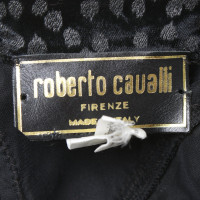 Roberto Cavalli Top uit materiaalmix