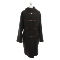 Hermès Cappotto di cashmere grigio scuro