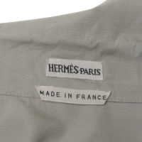 Hermès Hellgraue Bluse