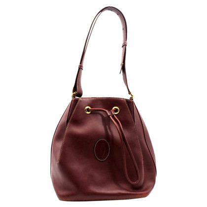 Cartier Shopper Leer in Bordeaux