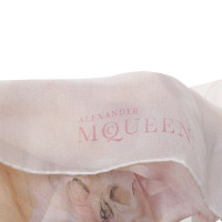 Alexander McQueen Foulard en soie avec motif de crâne