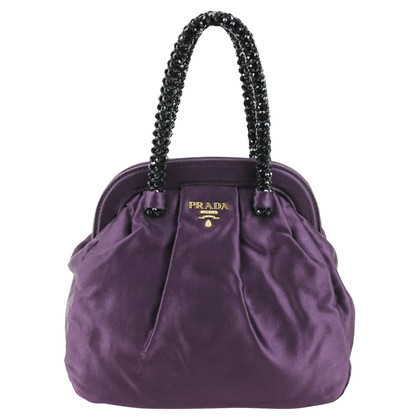 Prada Handbag Silk in Violet