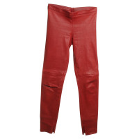 Autres marques Pantalon en rouge de stretchleather