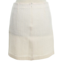 Tara Jarmon Bouclé-skirt in cream
