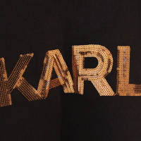 Karl Lagerfeld Felpa con finiture in paillettes