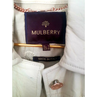 Mulberry Leather jacket in cream