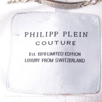 Philipp Plein Veste en jean avec garniture décorative