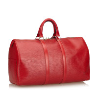 Louis Vuitton Keepall 45 aus Leder in Rot