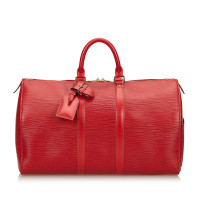 Louis Vuitton Keepall 45 en Cuir en Rouge