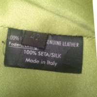 Fendi Leather jacket with pattern