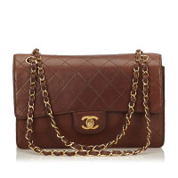 Chanel Classic Flap Bag Medium Leather in Brown