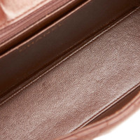 Chanel Classic Flap Bag Medium in Pelle in Marrone