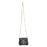 Gucci 1973 Shoulder Bag Mini aus Leder in Schwarz