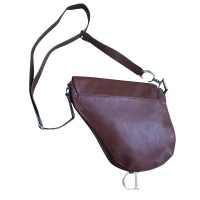 Christian Dior Saddle Bag Leather in Brown