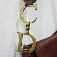 Christian Dior Saddle Bag in Pelle in Marrone