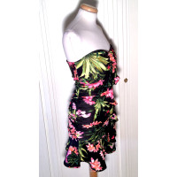 Versace Bandeau-Kleid mit floralem Muster
