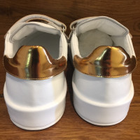 Jil Sander Sneakers en blanc / or