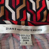 Diane Von Furstenberg Robe portefeuille avec motif