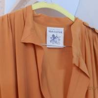 Semi Couture zijden jurk in oranje