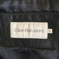 Calvin Klein Veste en cuir noire