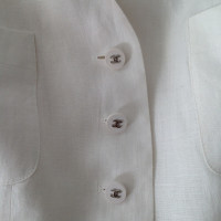 Chanel Robe en lin blanc