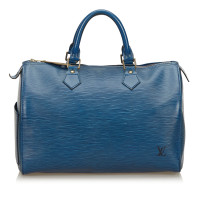Louis Vuitton Speedy 25 Leer in Blauw