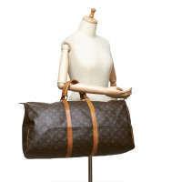 Louis Vuitton Keepall 55 Canvas in Bruin