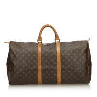 Louis Vuitton Keepall 55 Canvas in Bruin