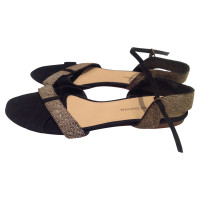 Costume National Sandals Suede in Black